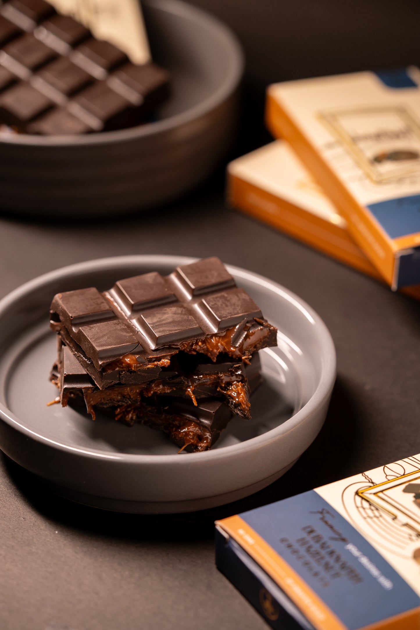 Dubai Knafeh Hazelnut Chocolate - (3 Slabs * 80gms each)