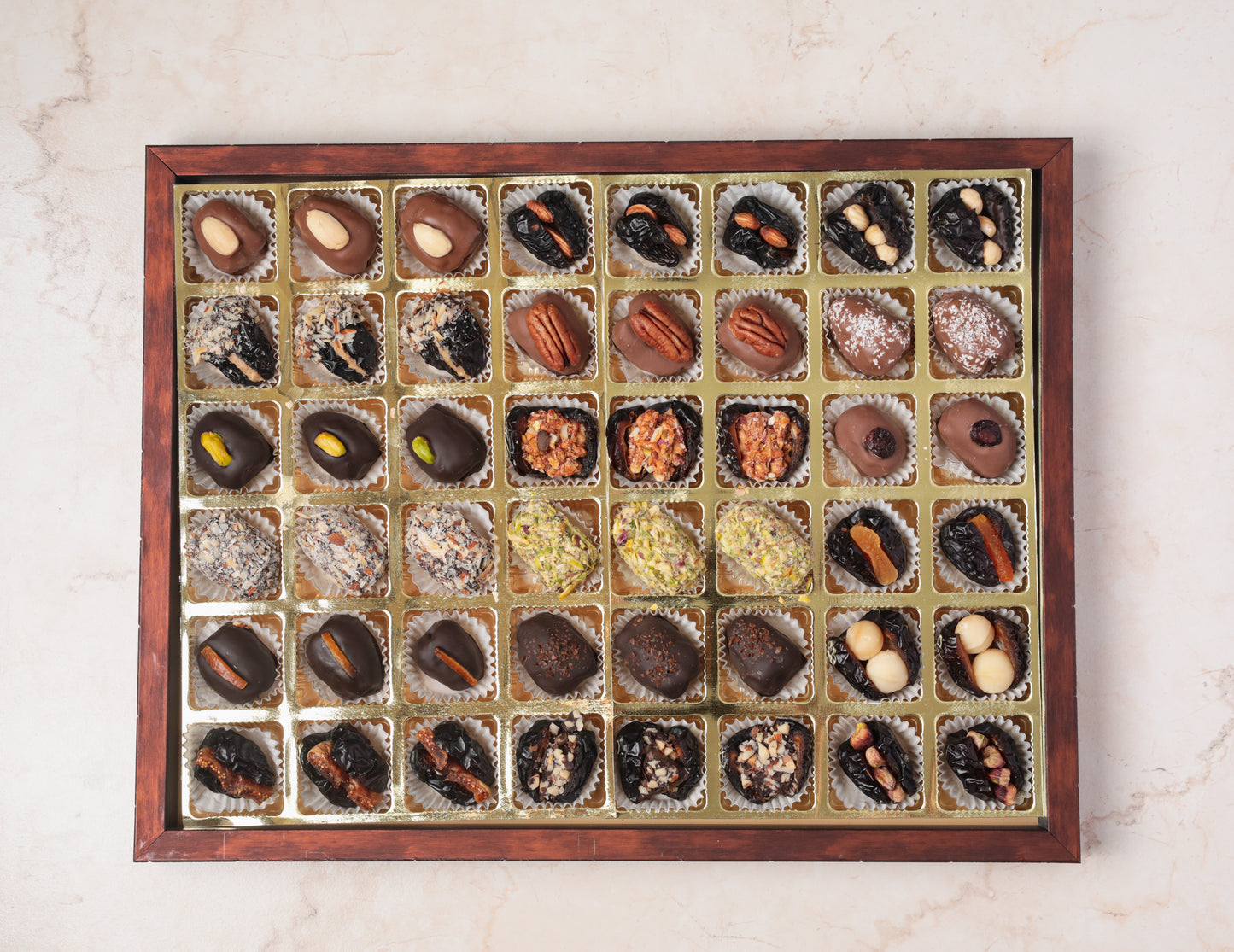 Ligneous Tray Hamper Filled & Coated Dates