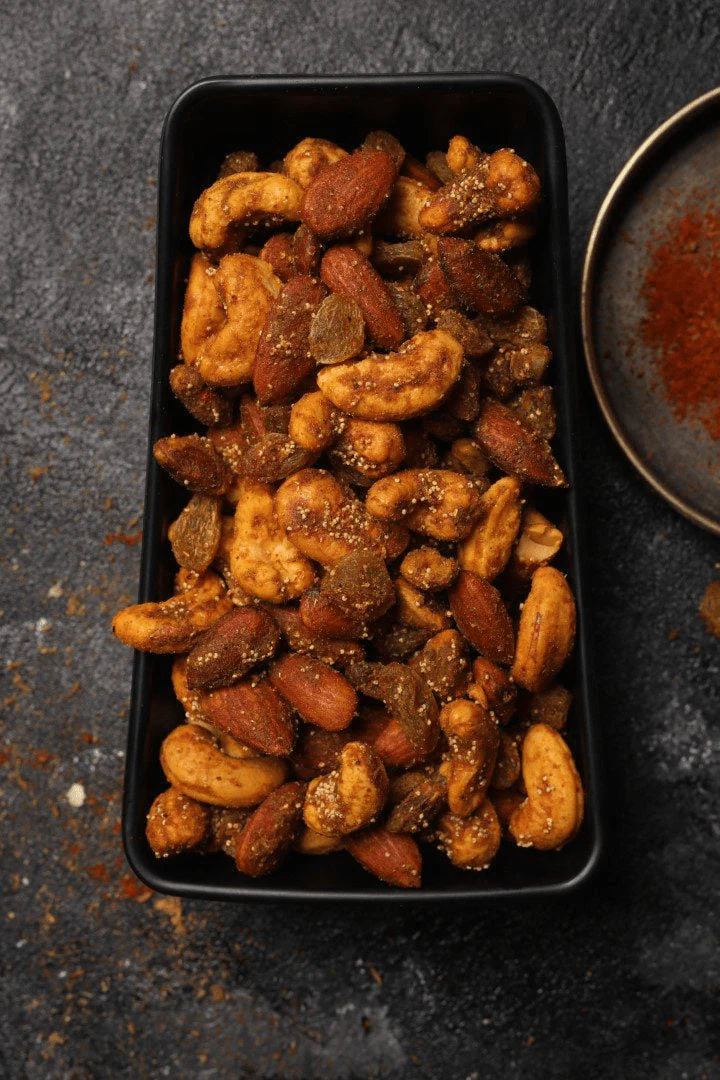 Mixed Masala Nuts: A Delectable Symphony of Almonds, Pistachios, Cashew Nuts & Raisins