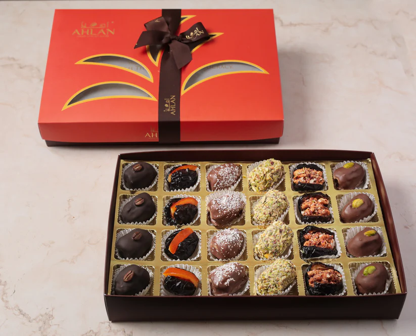 Enjoy Our Exquisite Flavors of Filled & Coated Ajwa Dates Assorted Box