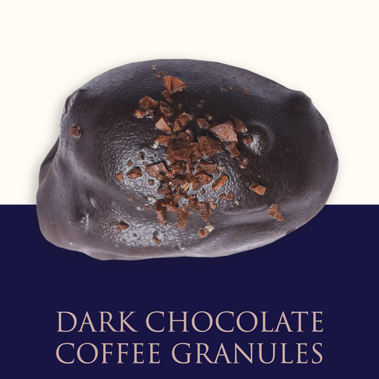 Ajwa coffee granules dark chocolate