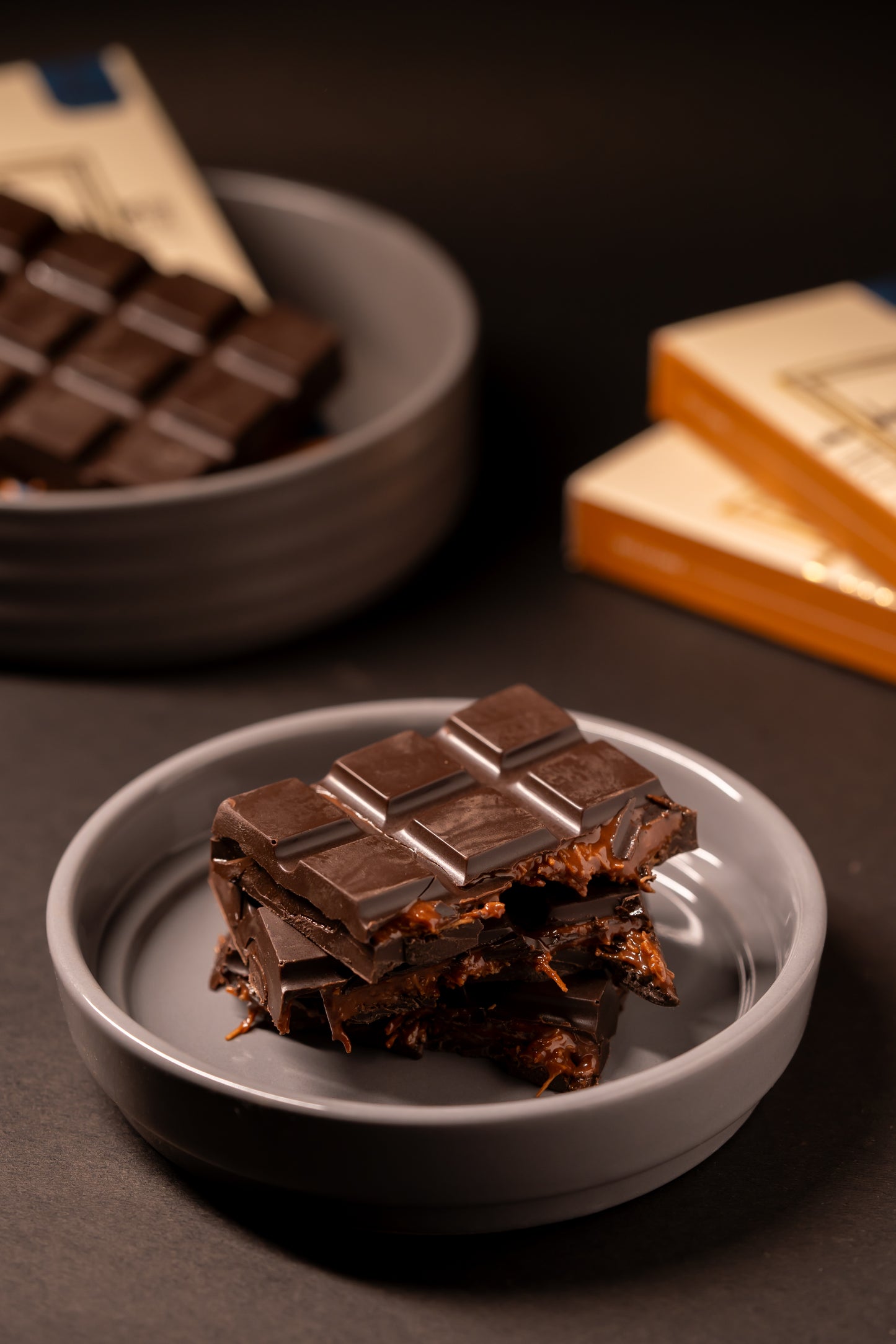 Dubai Knafeh Hazelnut Chocolate - (3 Slabs * 80gms each)