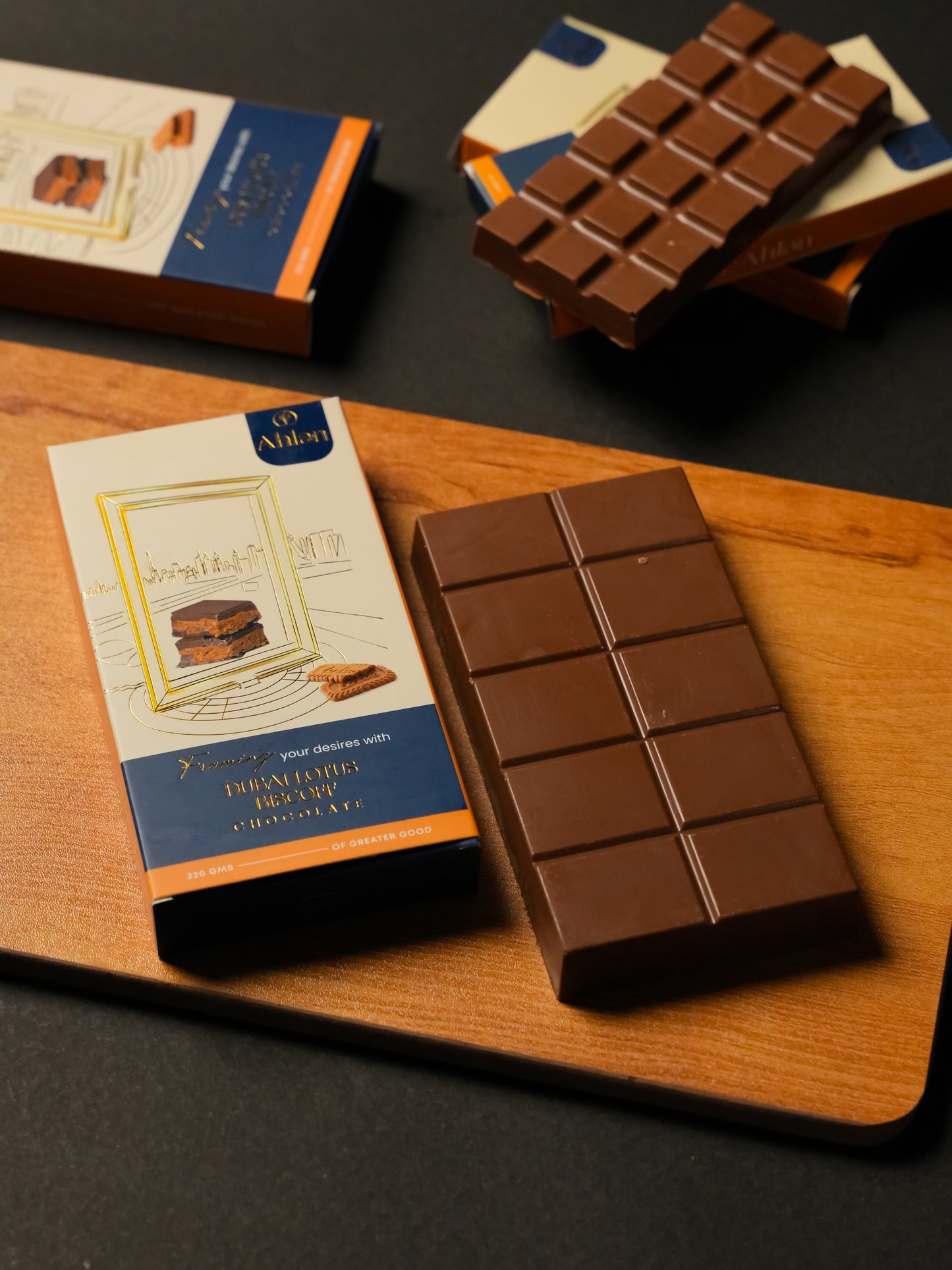 Dubai Lotus Biscoff Chocolate - (1 Slab * 220gms)