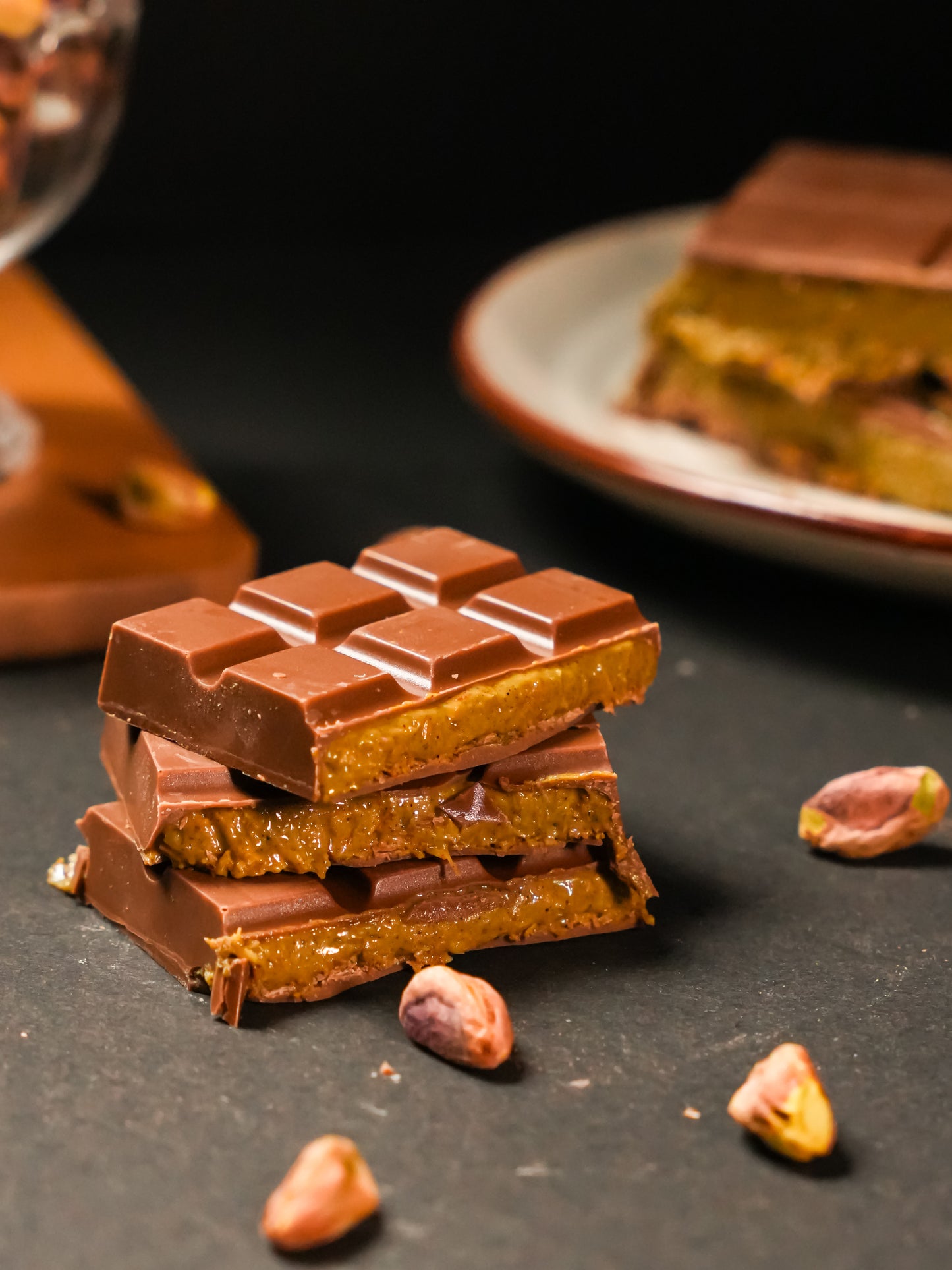 Dubai Knafeh Pistachio Chocolate - (1 Slab * 220gms)