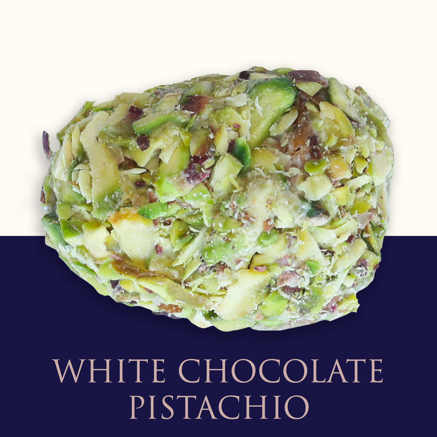 Sukkary white chocolate pistachio