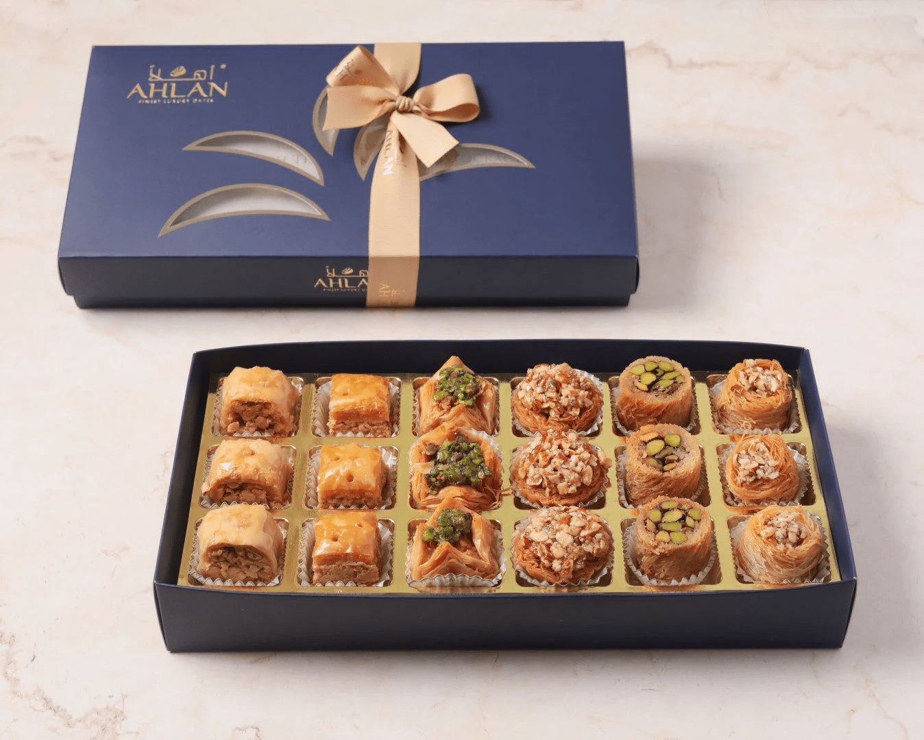 Mediterranean Baklava Assorted Box - Ahlan Dates - 2