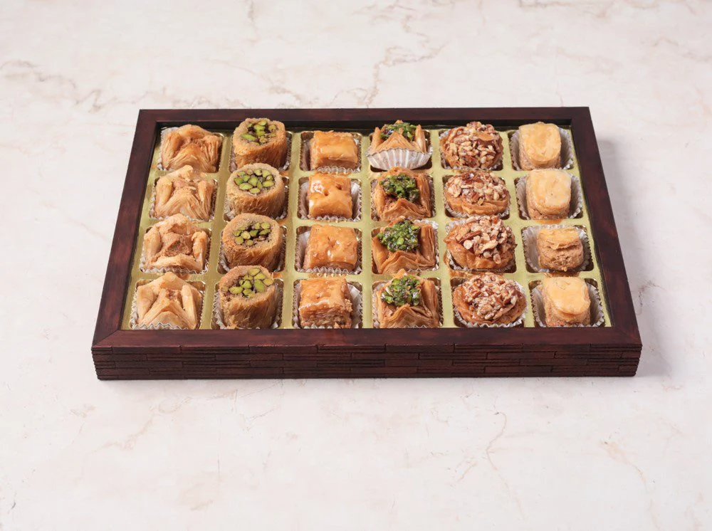 Ligneous Tray Hamper Mediterranean Baklava