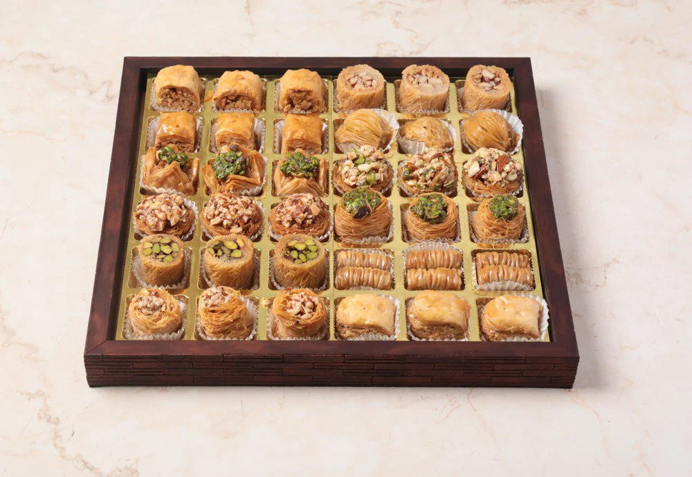 Ligneous Tray Hamper Mediterranean Baklava