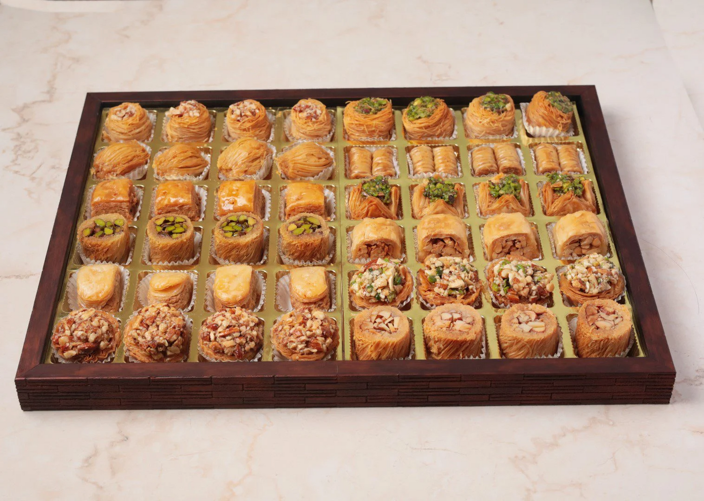 Ligneous Tray Hamper Mediterranean Baklava