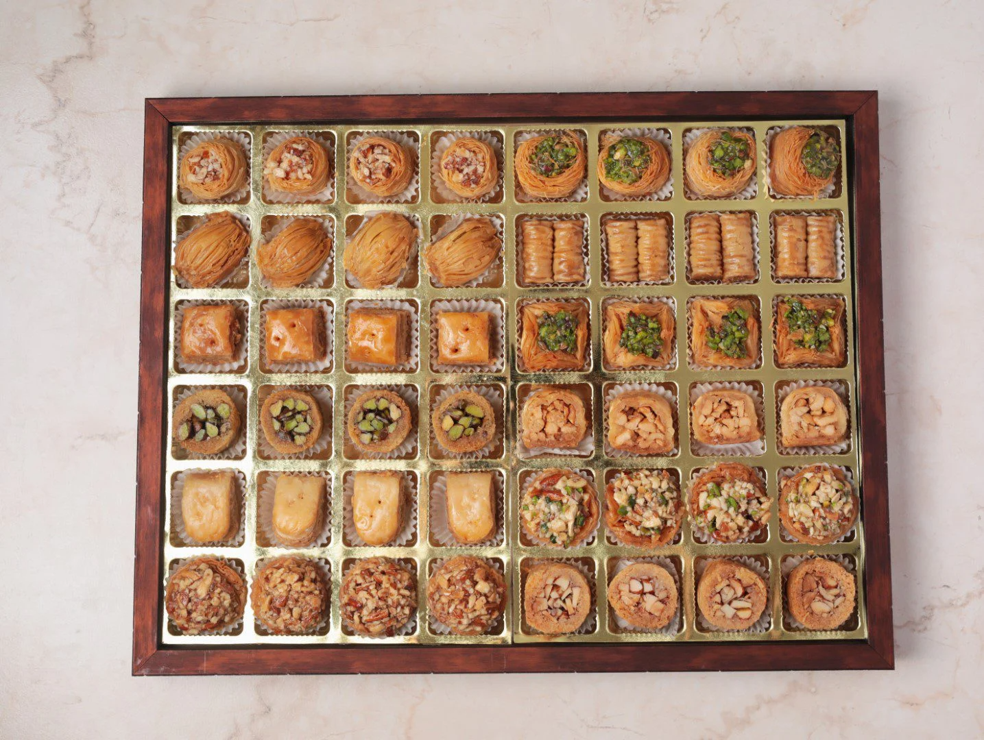 Ligneous Tray Hamper Mediterranean Baklava